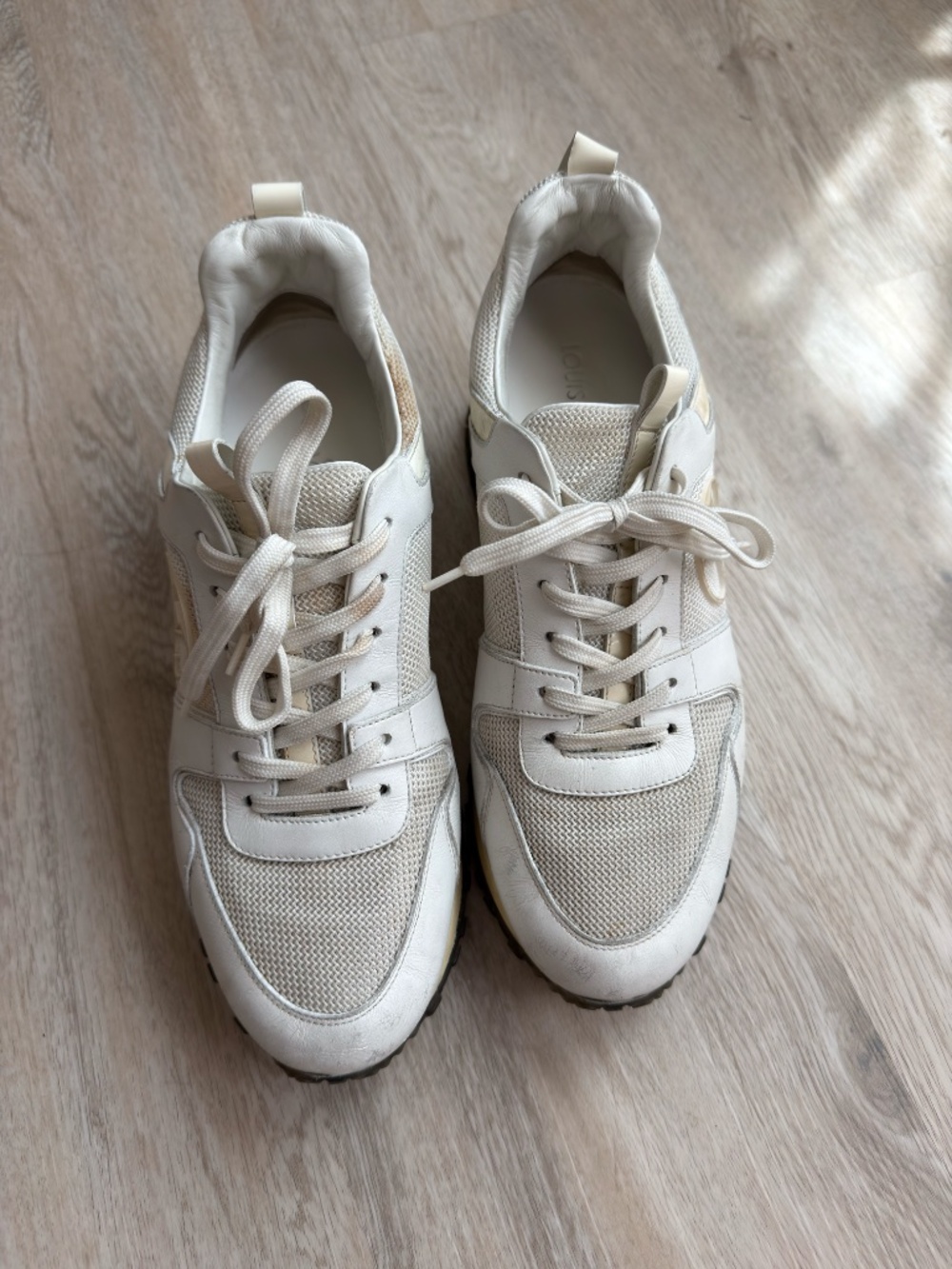 Authentic Louis Vuitton Run Away leather trainers